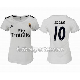 Camisetas Real Madrid MODRIC 10 Mujer Primera Equipacion 2018/2019